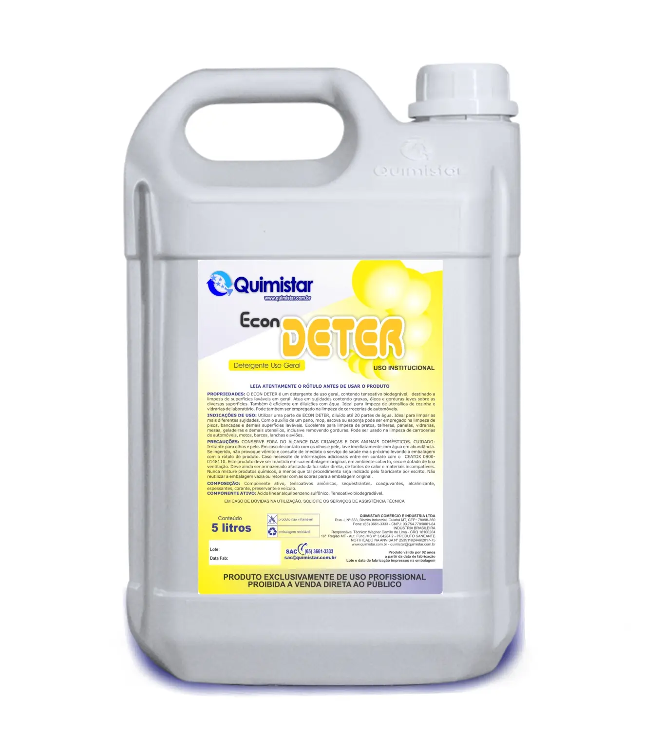 Detergente concentrado neutro